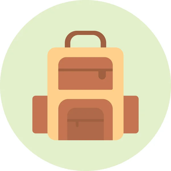 Rucksack Web Icon Vektor Illustration — Stockvektor