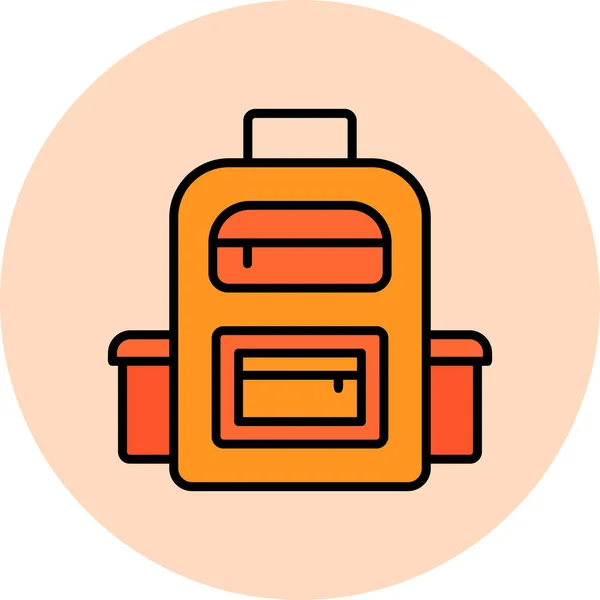 Universidad Bolsa Icono Moderno Vector Ilustración — Vector de stock