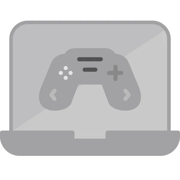 Icono Juego Línea Vector Ilustración — Archivo Imágenes Vectoriales