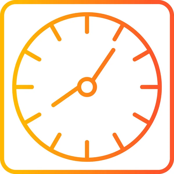 Tempo Relógio Parede Ilustração Digital Dispositivo Smartphone —  Vetores de Stock