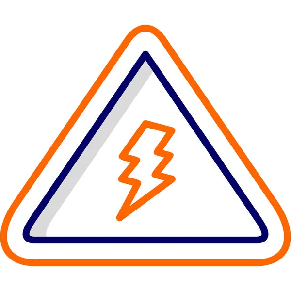 Gefahrenwarnsymbol Zeichen Vektor Illustration — Stockvektor