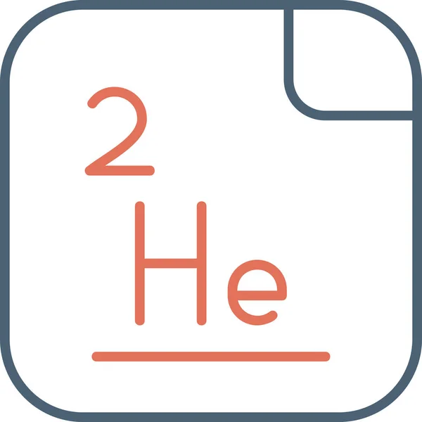 Helium Web Symbol Einfache Illustration — Stockvektor