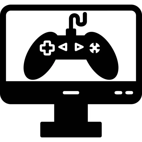 Online Spiel Symbol Vektor Illustration — Stockvektor