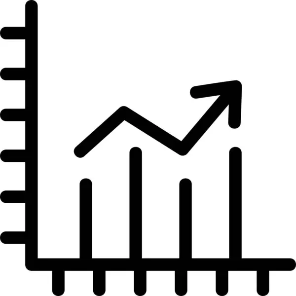Növekedési Ikon Modern Design Illusztráció — Stock Vector