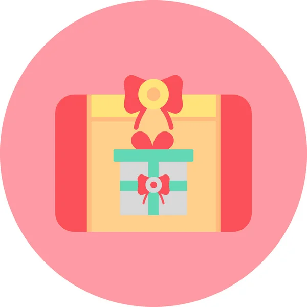 Icono Caja Regalo Ilustración Vectorial — Archivo Imágenes Vectoriales