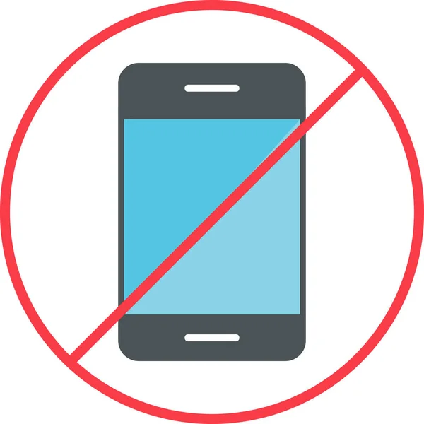 Блокування Значка Мобільного Телефону Векторна Ілюстрація — стоковий вектор