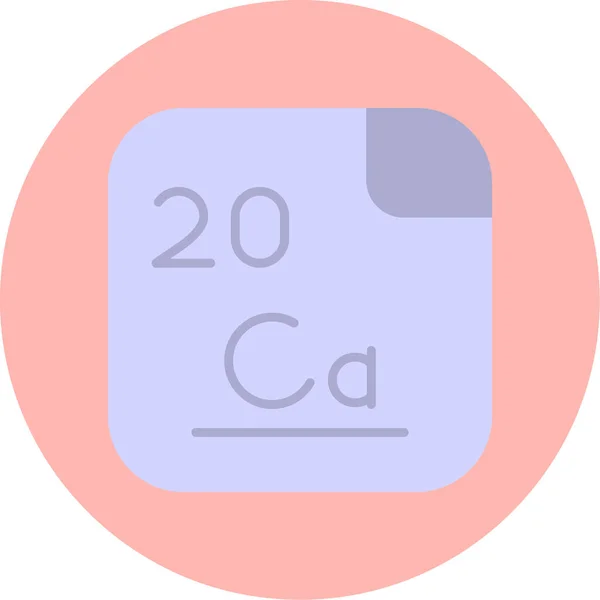 Calcium Chemisches Element Web Einfache Illustration — Stockvektor