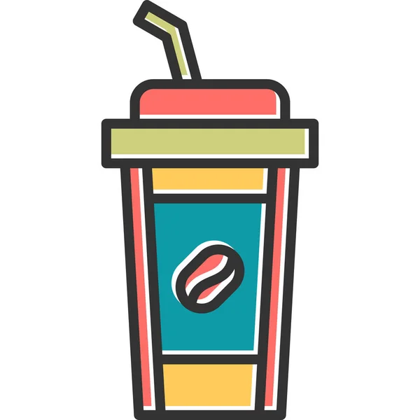 Ikone Der Kaffeetasse Moderne Design Illustration — Stockvektor