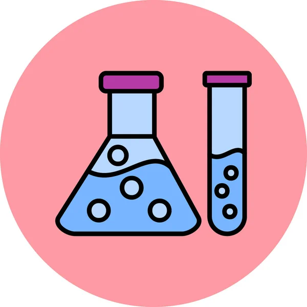 Chemistry Flask Web Icon Simple Design — Stock Vector