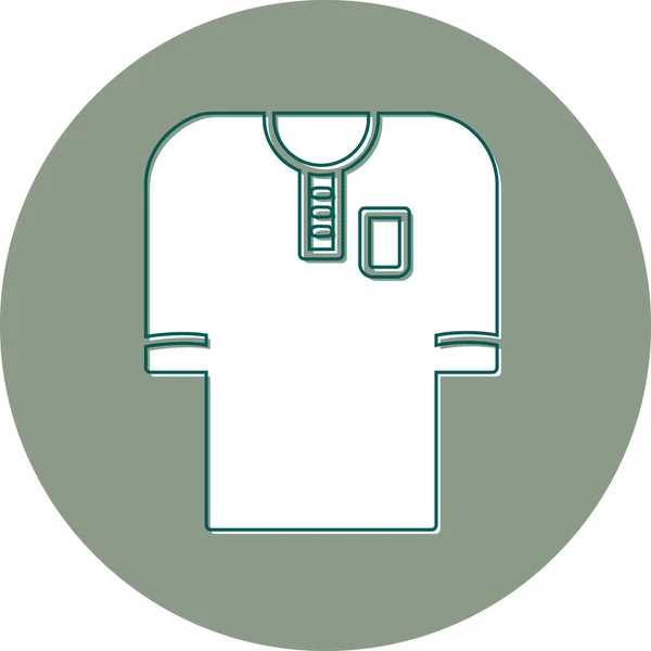 Camisa Icono Web Vector Ilustración — Vector de stock