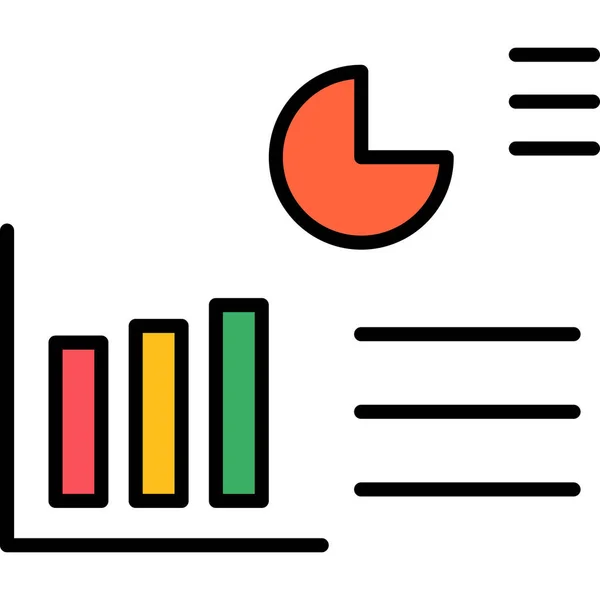 Graph Icon Vector Illustration — Stock Vector