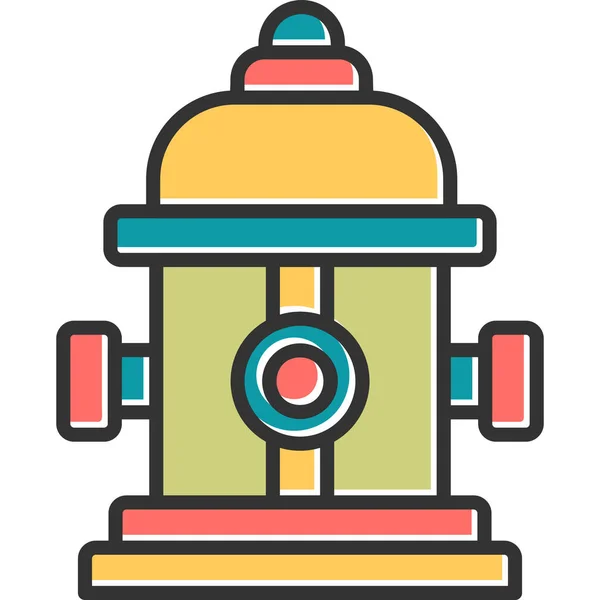 Ilustración Vector Icono Moderno Fire Hydrant — Vector de stock