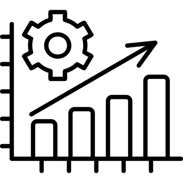 Icono Moderno Productividad Ilustración Vectorial — Vector de stock