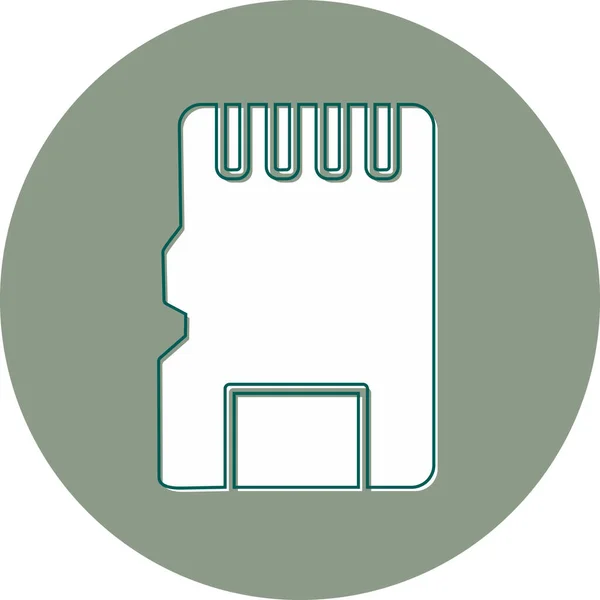 Jednoduchá Ilustrace Moderní Ikony Card — Stockový vektor