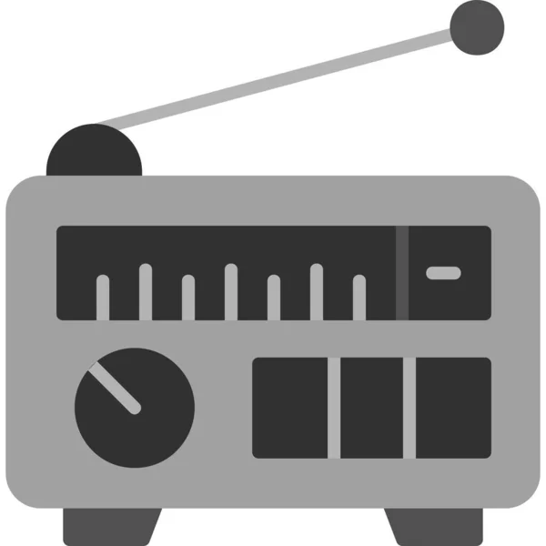 Radio Gambar Ikon Web Sederhana - Stok Vektor