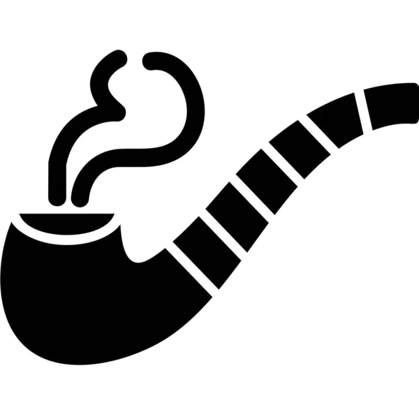 Курение Веб Иконка Простой Дизайн — стоковый вектор