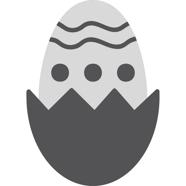 Chocolate Egg Icon Vector Illustration — Stock Vector