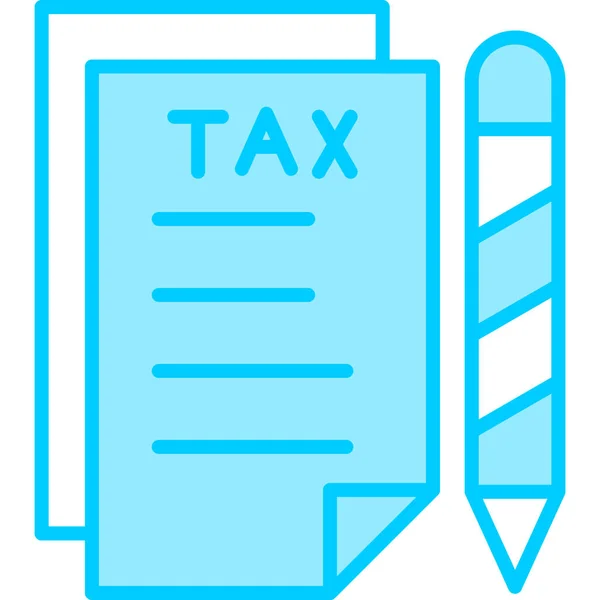 Tax Icon Vector Illustration — Stock Vector
