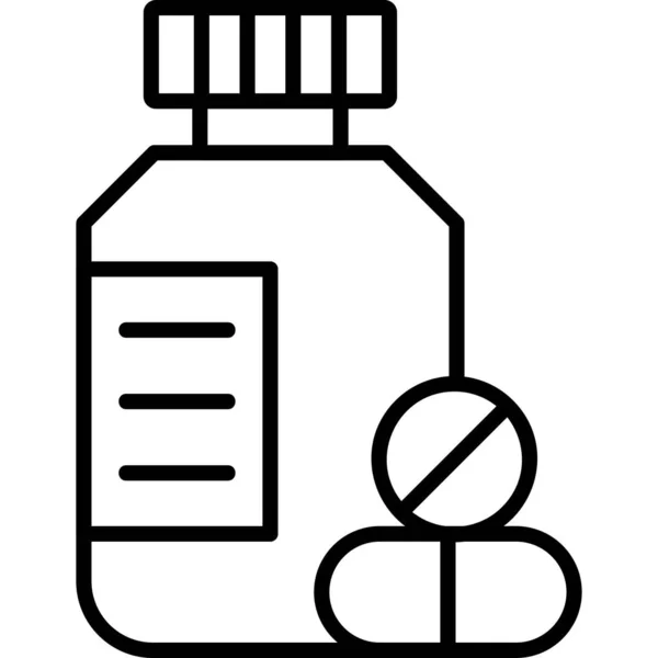 Medicamenten Pictogram Vector Illustratie — Stockvector