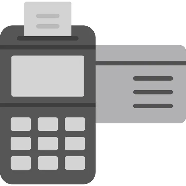 Máquina Cartão Crédito Ícone Web Design Simples — Vetor de Stock
