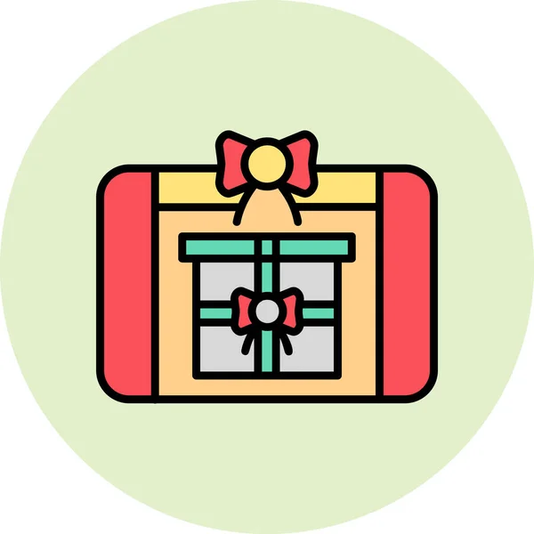 Gift Box Icon Simple Illustration Present Vector Icons Web — Stock vektor