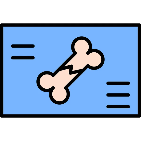 Röntgenbild Web Symbol Einfache Illustration — Stockvektor
