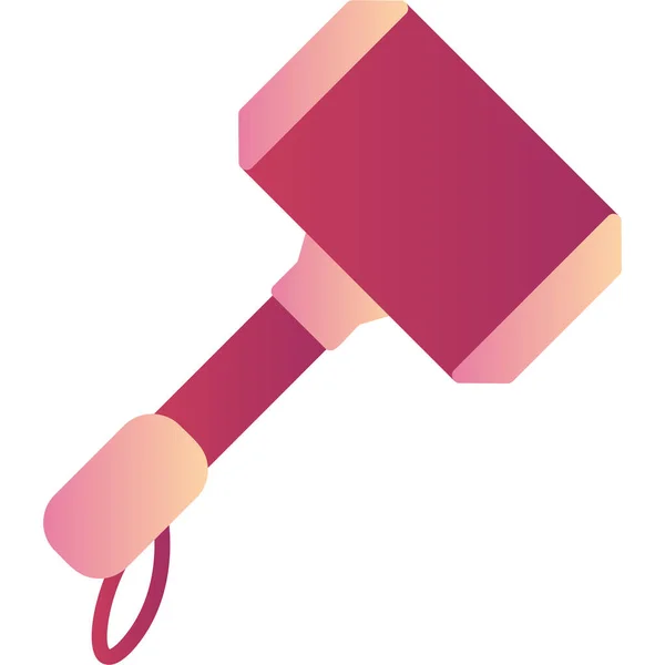 Hammer Icon Simple Illustration Law Court Vector Icons Web Design — Stock Vector
