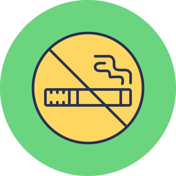 Smoking Modern Vector Icon Illustration — Archivo Imágenes Vectoriales