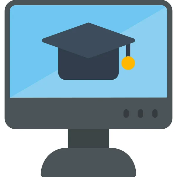 Online Learning Icon Vector Illustration — Stock Vector