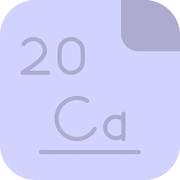 Calcium Chemisches Element Web Einfache Illustration — Stockvektor