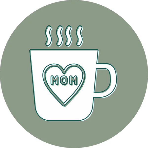 Ikone Für Kaffeebecher Illustration Für Modernes Design — Stockvektor