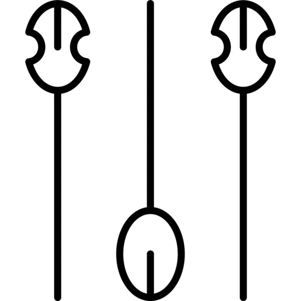 Agujas Acupuntura Icono Simple Ilustración Vectorial — Vector de stock