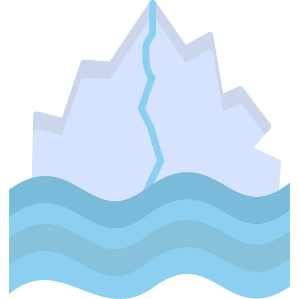Ícone Iceberg Ilustração Design Moderno —  Vetores de Stock