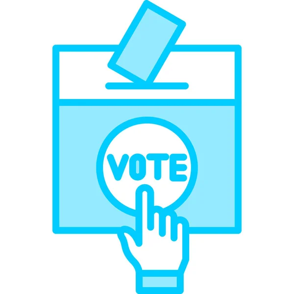 Ψηφοφορία Εικονογράφηση Διανύσματος Εικονιδίου — Διανυσματικό Αρχείο