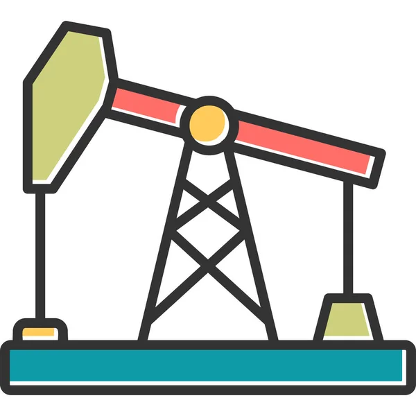 Oil Pump Modern Icon Vector Illustration — Stock Vector