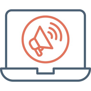 Soyut simge vektör illüstrasyonu pazarlanıyor