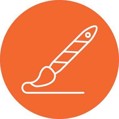 Boya fırçası. Basit resimleme