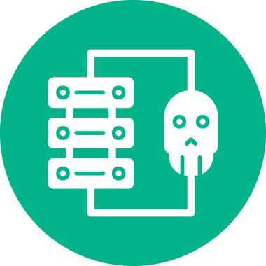 Modern simge, vektör illüstrasyonu hackleniyor