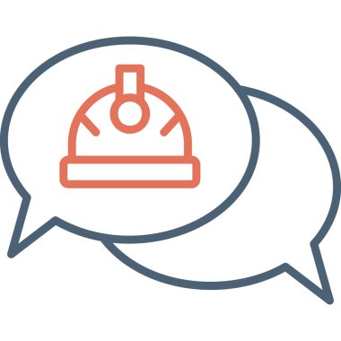 Konuş. Web simgesi basit illüstrasyon