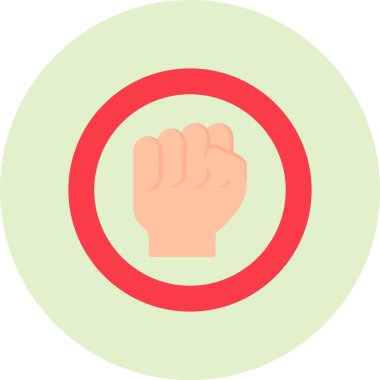 Irkçılık yok modern simge, vektör illüstrasyonu