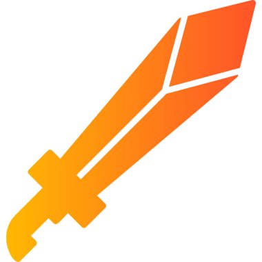 Kılıç. Web simgesi basit illüstrasyon 