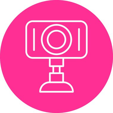 Web kamerası, basit Webcam simgesi tasarımı