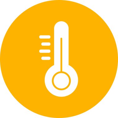 termometre simgesi vektör illüstrasyonu 