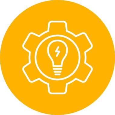 Enerji Yönetimi simgesi vektör illüstrasyonu