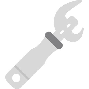 Konserve açacağı. Web simgesi basit illüstrasyon