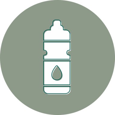 Su şişesi, içecek grafik illüstrasyon  