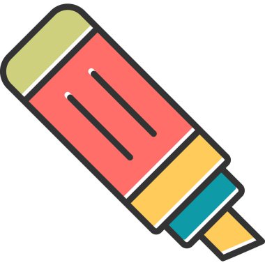 İşaretleyici. Web simgesi vektör illüstrasyonu