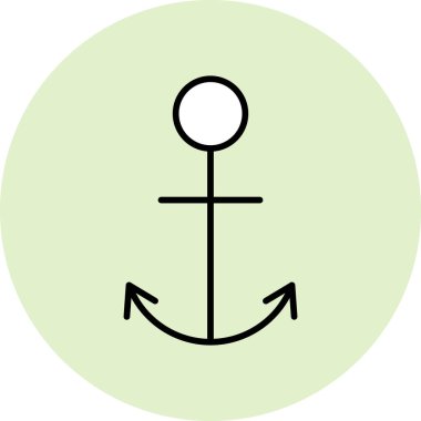 Çapa modern simge vektör illüstrasyonu