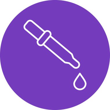 Pipette. Web simgesi vektör illüstrasyonu 