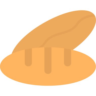 ekmek ikonu vektör illüstrasyonu